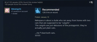 Illustration for article titled Nekopara Vol. 1, As Told By Steam Reviews